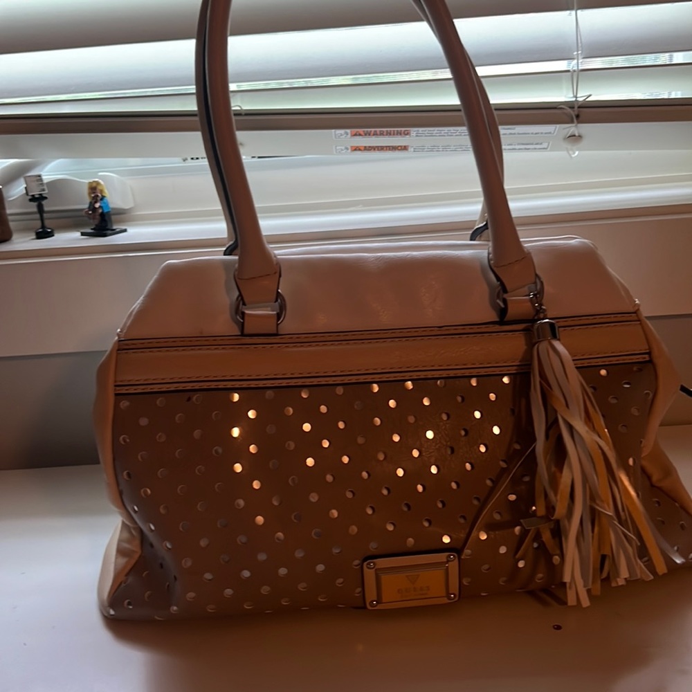 Cream Guess Hand bag